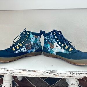 Keds Rifle Paper Co Floral High-Top Rain Boots